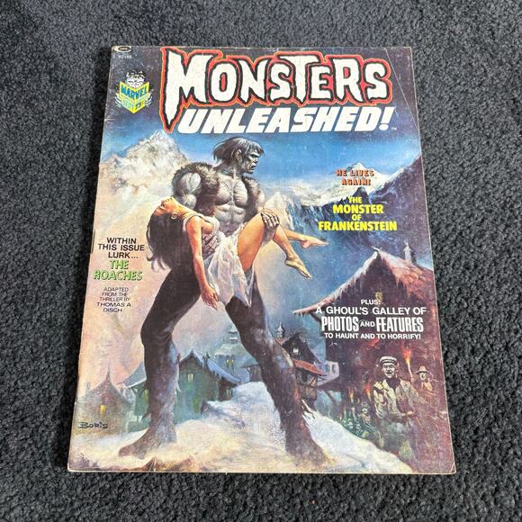 Monsters Unleashed! #2 Sept 1973 - Marvel Curtis Comics - Frankenstein - Vintage - Picture 1 of 9